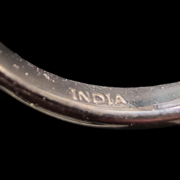 Multi Gemstone & Sterling Silver Large Cocktail Ring Size 8 - Picture 12 of 14